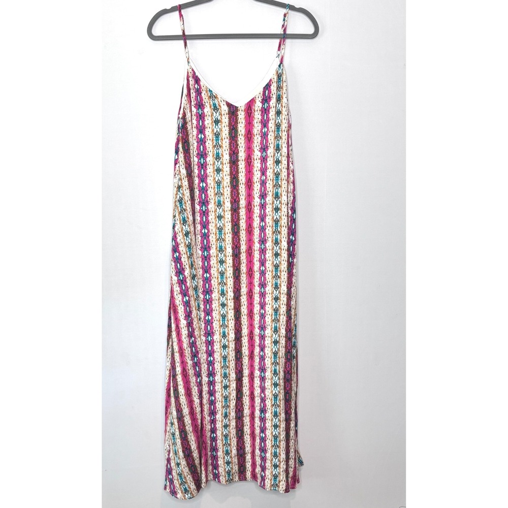 Savanna Jane Boho Maxi Dress Size‎ M Multicolor Sleeveless Casual Sundress